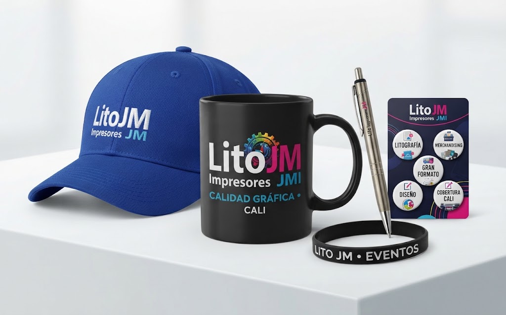 Artículos promocionales, mugs, gorras, camisetas y merchandising